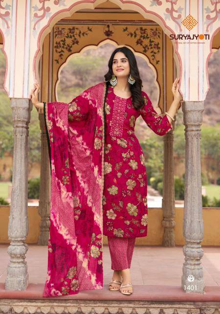 Suryajyoti nikhaar vol-14 Wholesale kurti suppliers in Surat